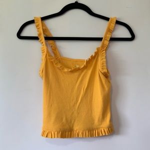 Yellow Me To We Crop top